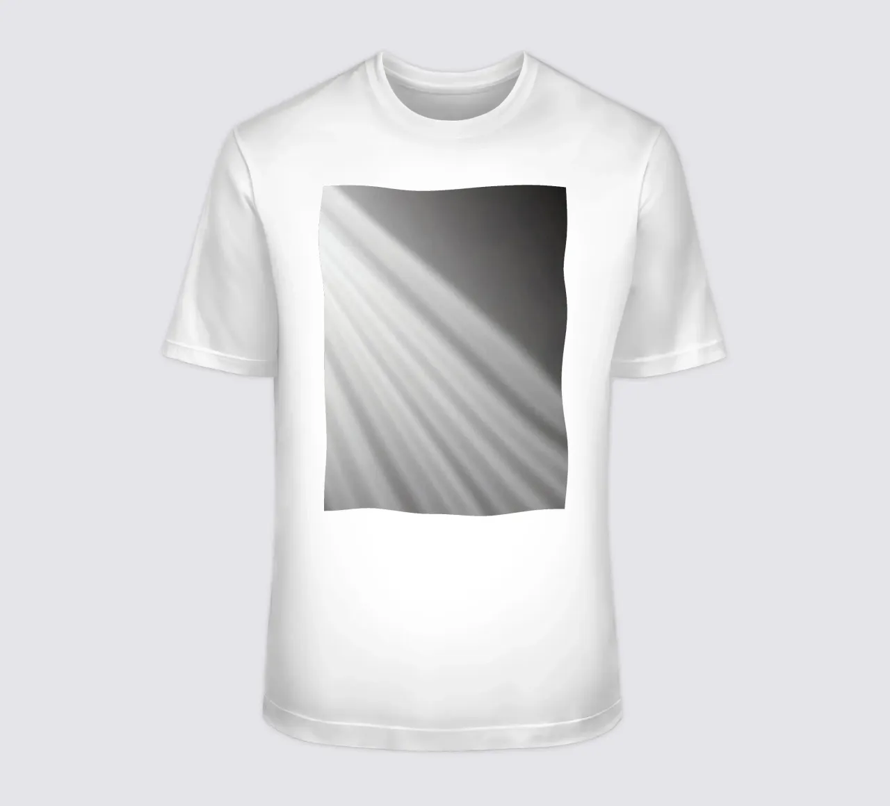 Elegant abstract wallpaper showcasing soft rays of light t-shirt by DesignDoodle