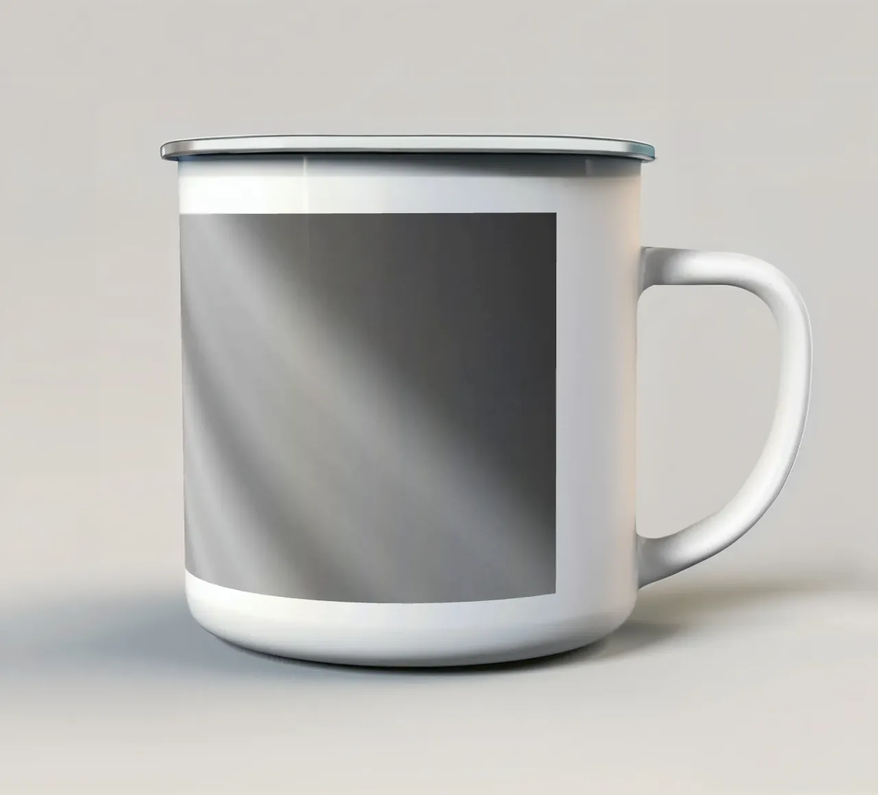Elegant abstract wallpaper showcasing soft rays of light enamel mug by DesignDoodle