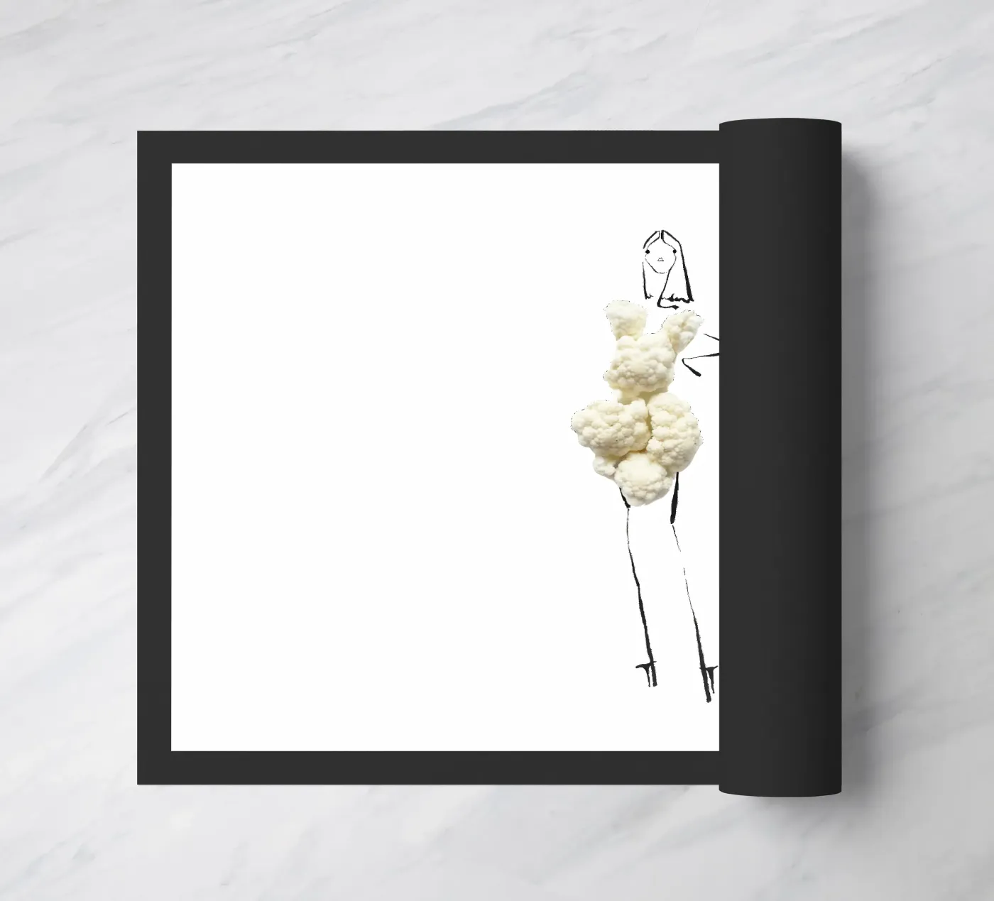 Cauliflower doormat by Gretchen Roehrs