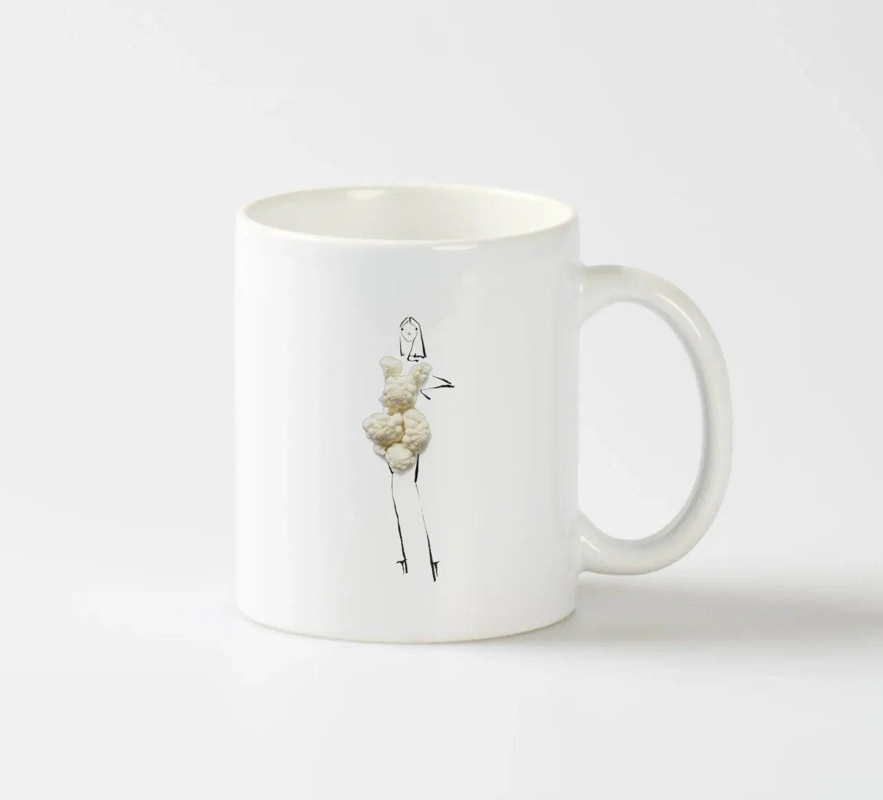 Cauliflower tazza in ceramica da Gretchen Roehrs
