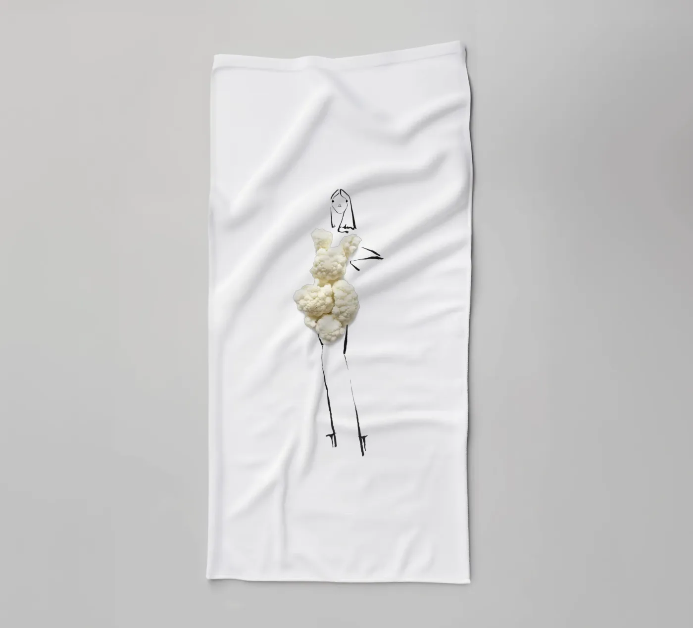 Cauliflower badhanddoek van Gretchen Roehrs
