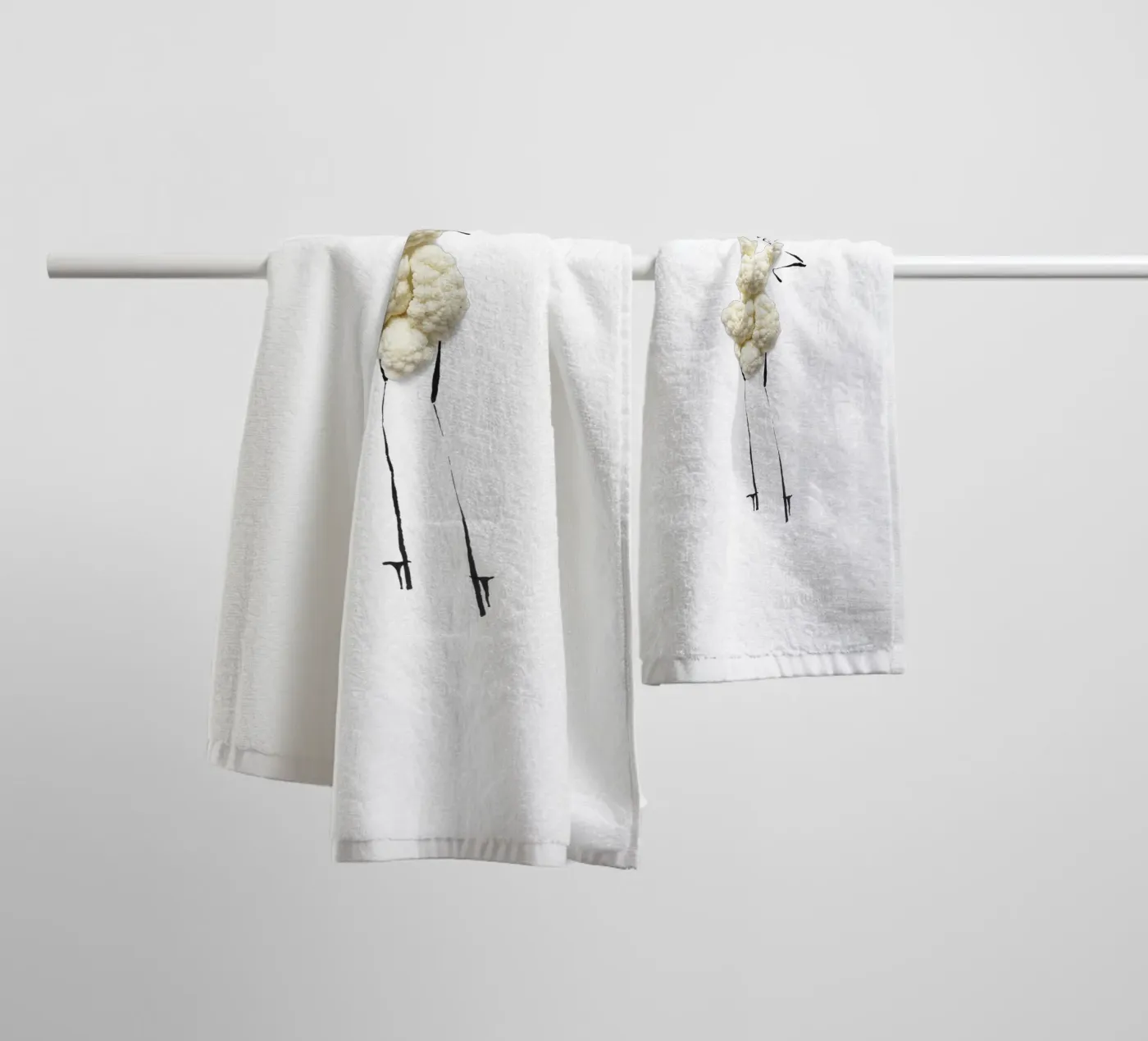 Cauliflower badhanddoek van Gretchen Roehrs