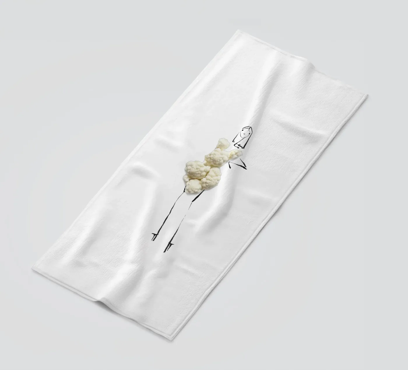 Cauliflower strandhanddoek van Gretchen Roehrs