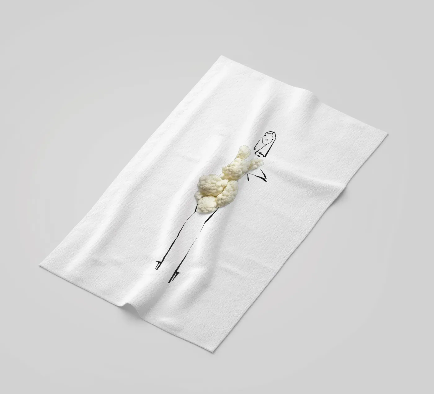 Cauliflower strandhanddoek van Gretchen Roehrs