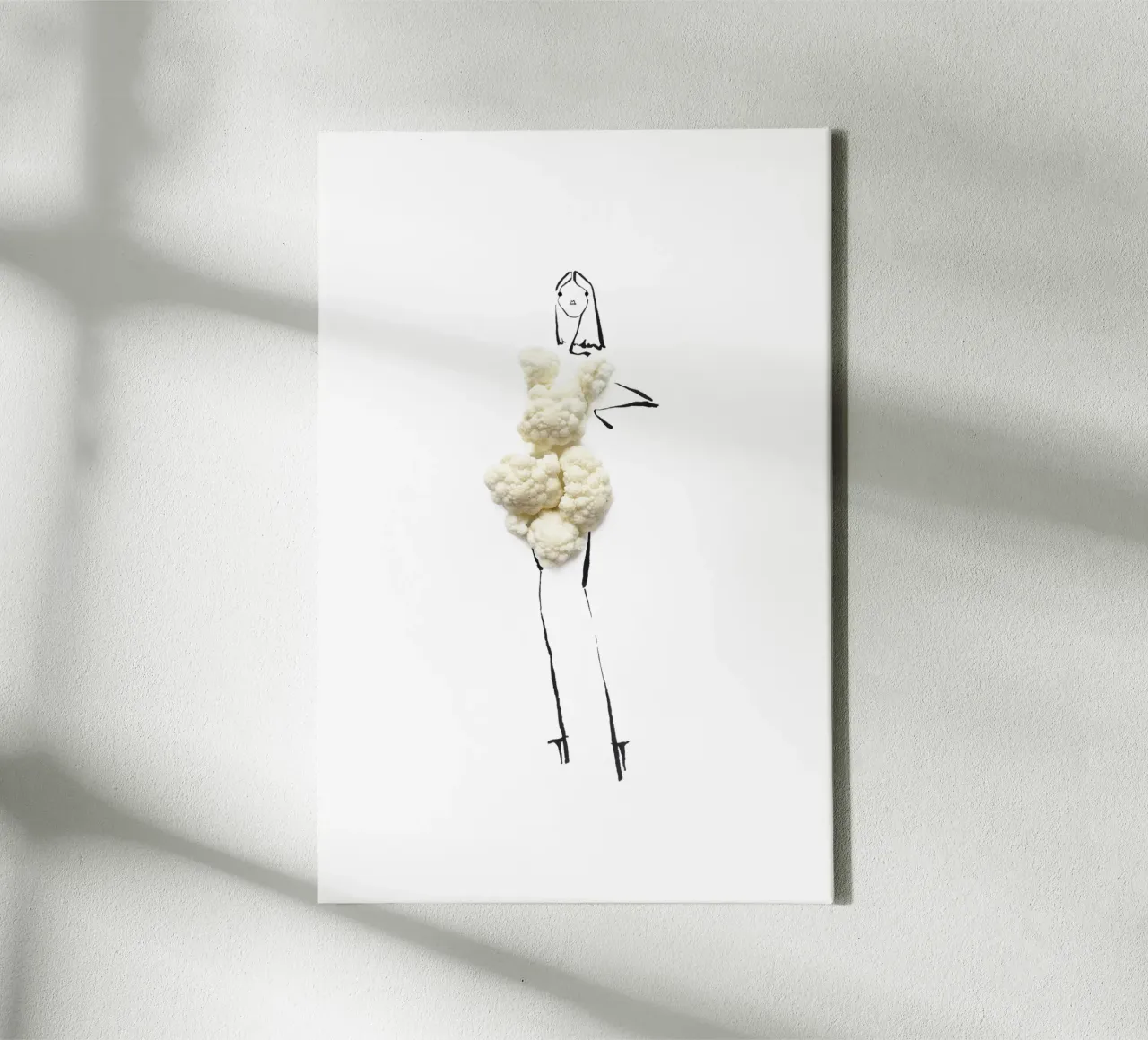 Cauliflower tela con Cornice a cassetta da Gretchen Roehrs