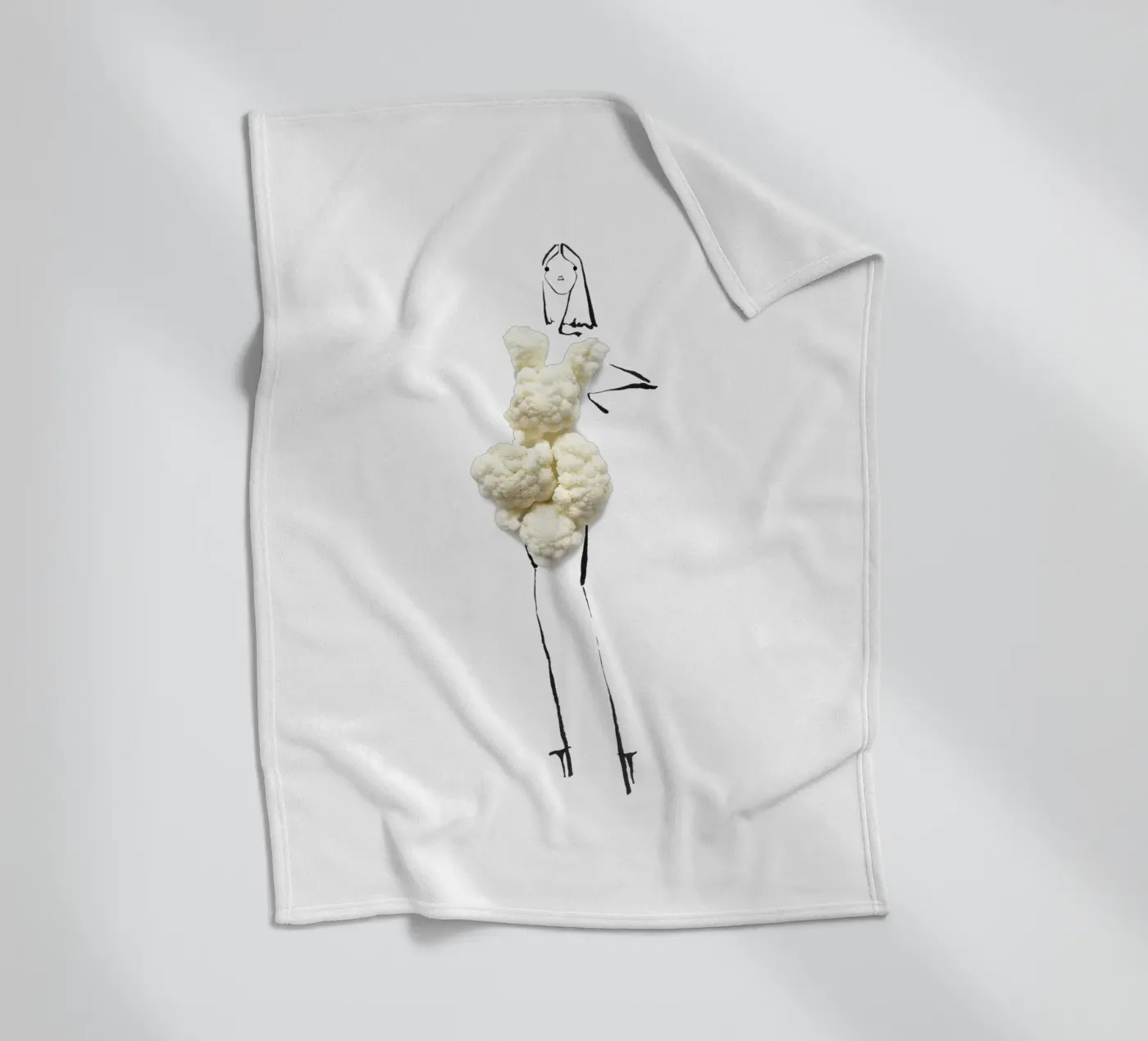 Cauliflower coperta in pile da Gretchen Roehrs