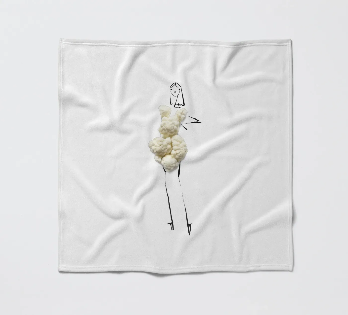 Cauliflower coperta in pile da Gretchen Roehrs