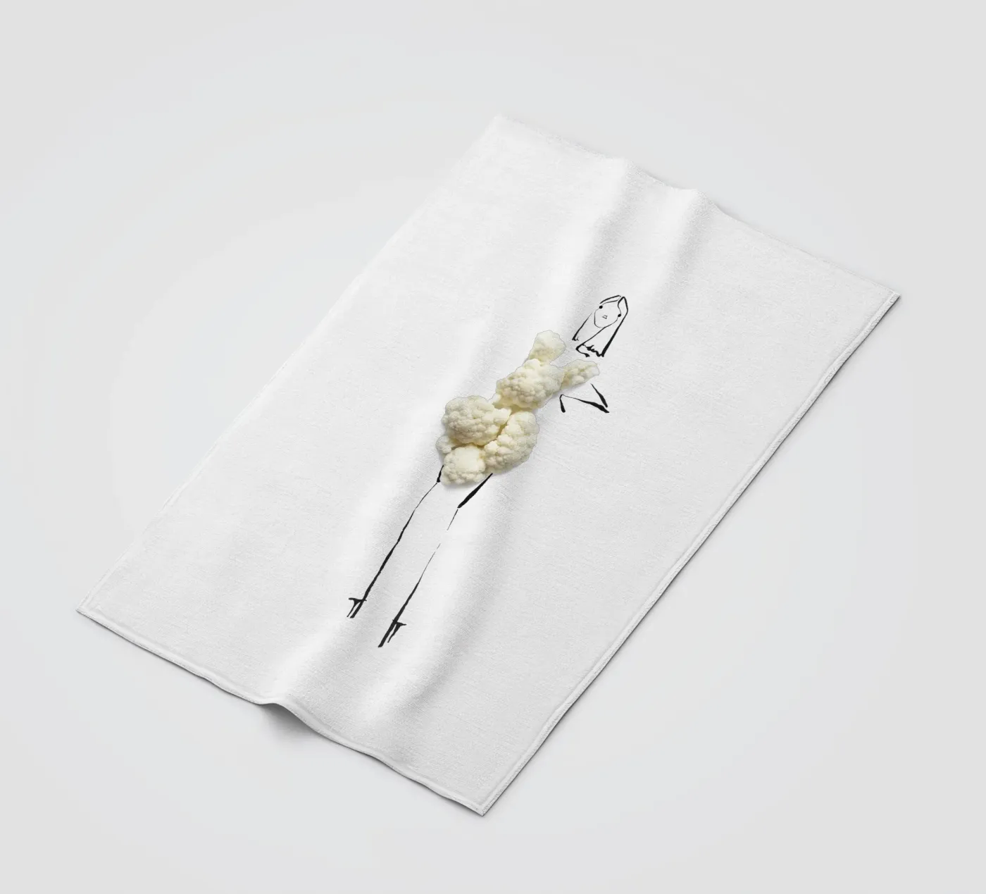Cauliflower coperta in pile da Gretchen Roehrs