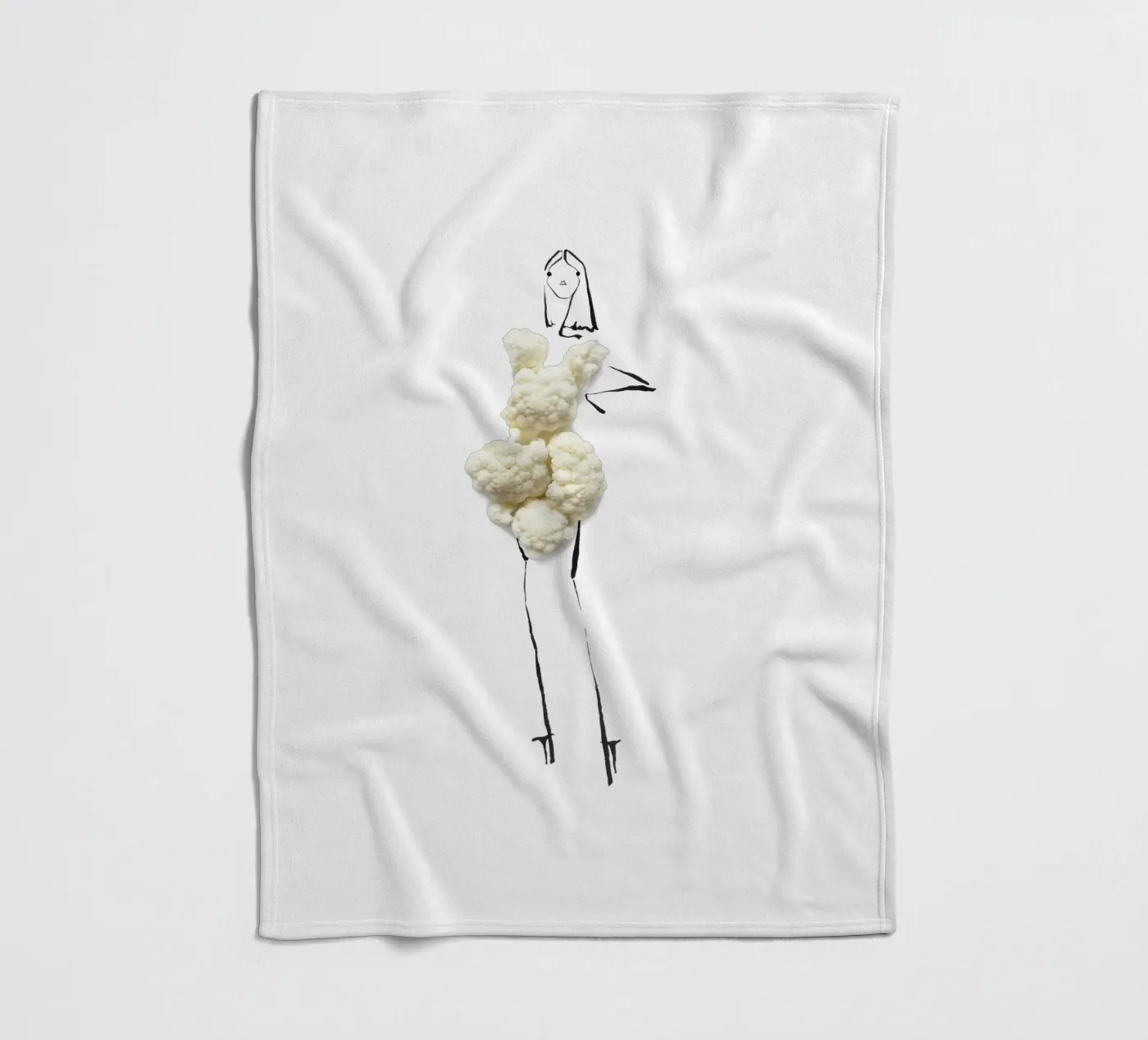 Cauliflower coperta in pile da Gretchen Roehrs