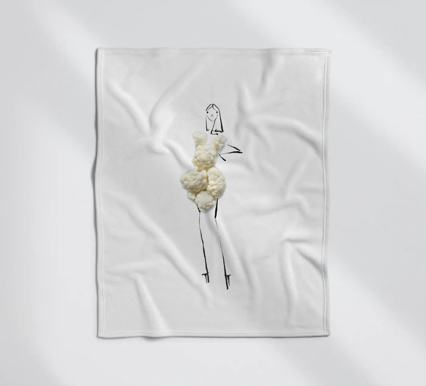 Cauliflower coperta in pile da Gretchen Roehrs