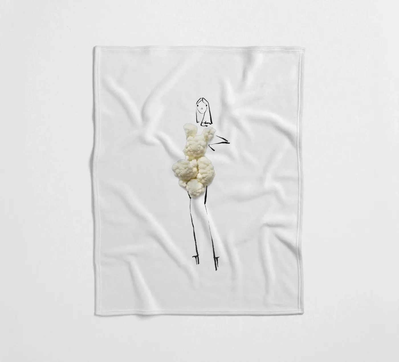 Cauliflower coperta in pile da Gretchen Roehrs