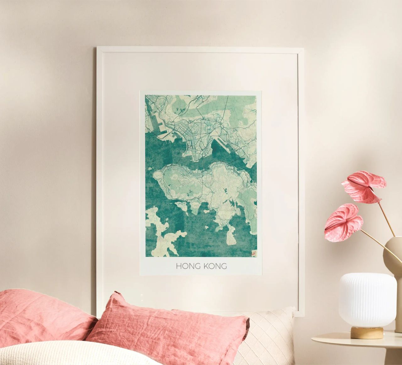 Hong Kong Vintage poster by Hubert Roguski