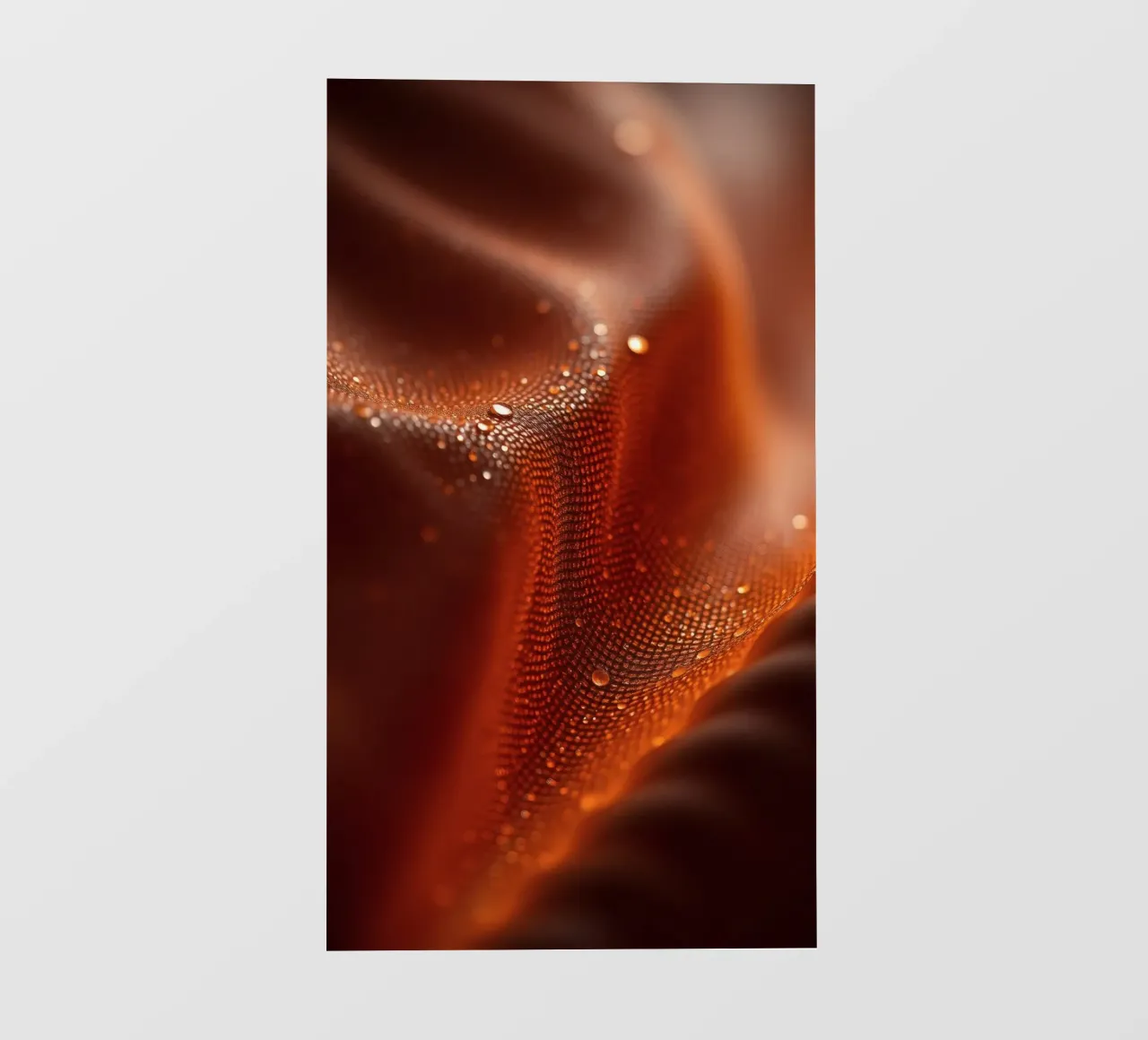 astratto con tessuto testurizzato e sottili gocce d'acqua pellicola backlit da DesignDoodle