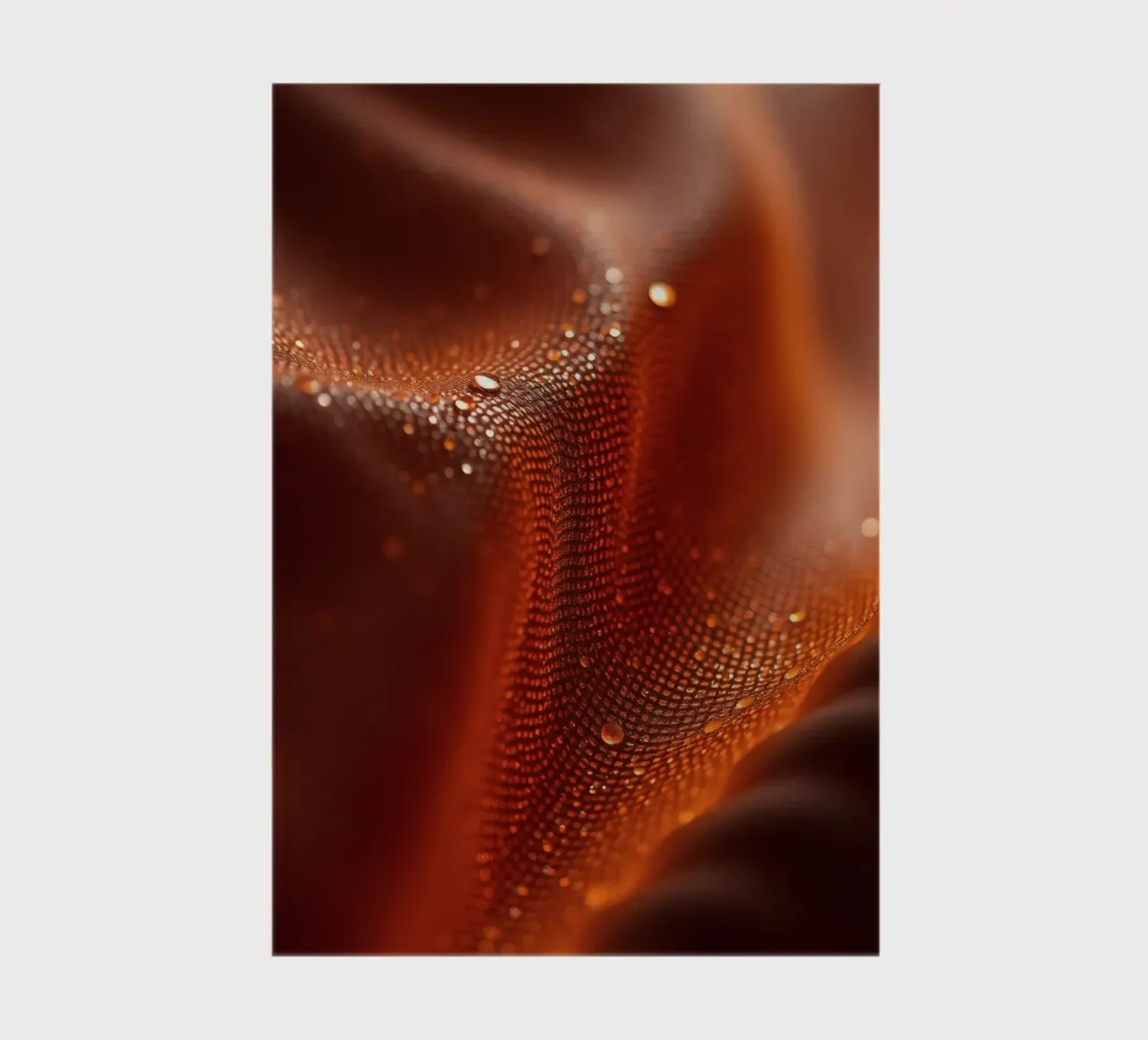 abstract featuring textured fabric with subtle water droplet notebook by DesignDoodle