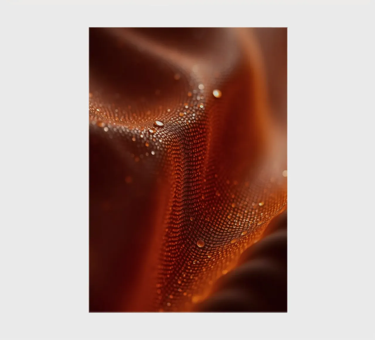 abstract featuring textured fabric with subtle water droplet notebook by DesignDoodle