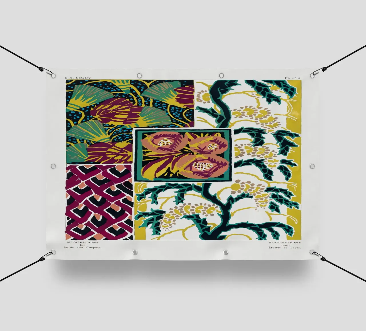 Vintage flower patterns telo in pvc da vintageshop
