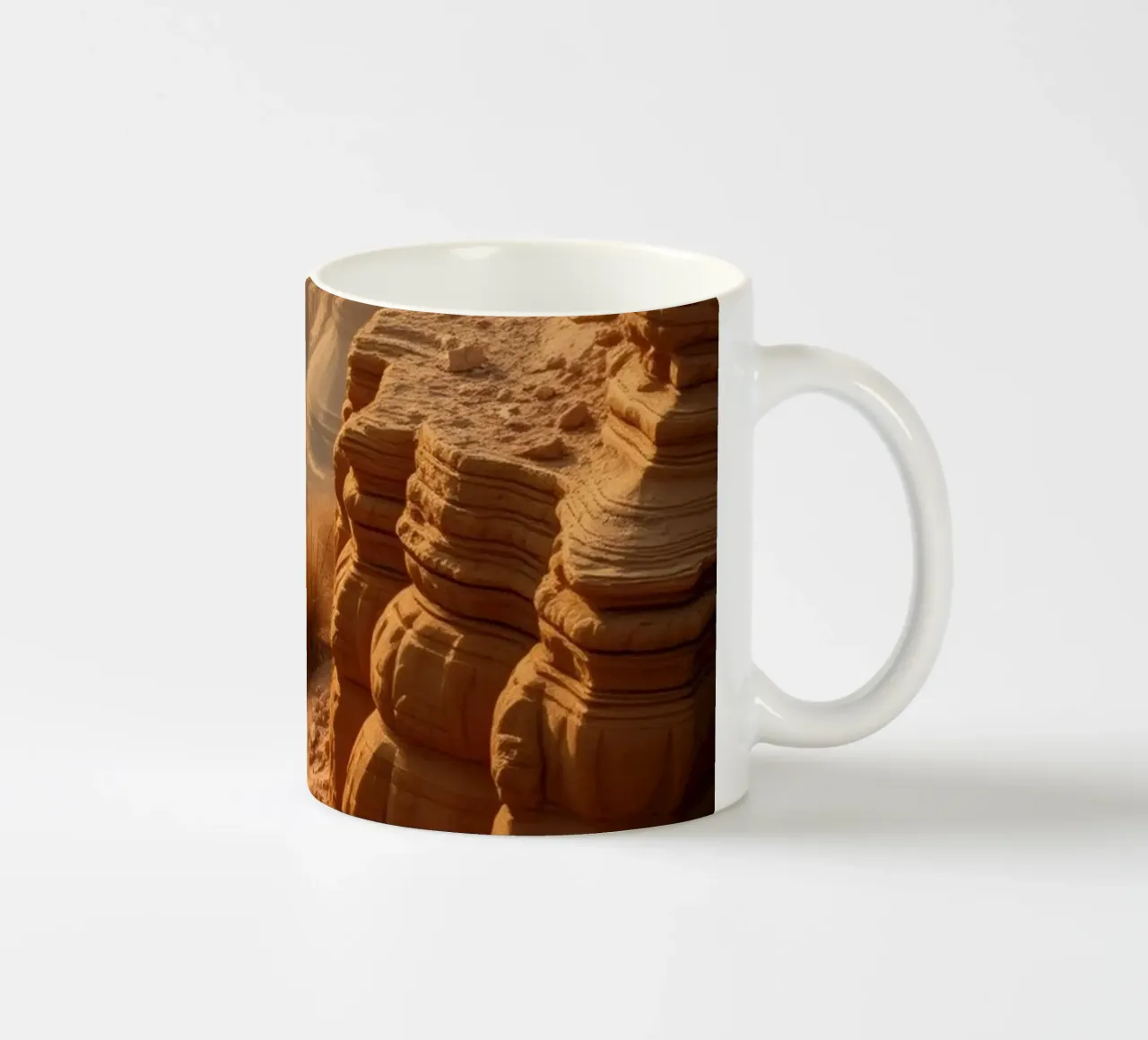 Uno splendido paesaggio desertico rivela un percorso tortuoso tazza in ceramica da DesignDoodle