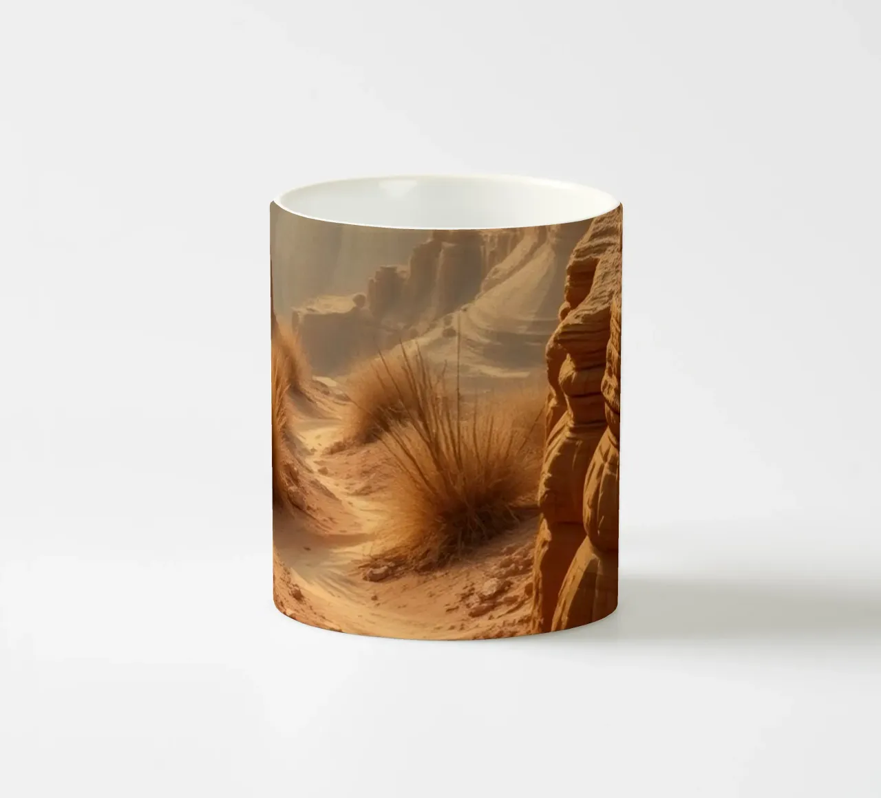 Uno splendido paesaggio desertico rivela un percorso tortuoso tazza in ceramica da DesignDoodle