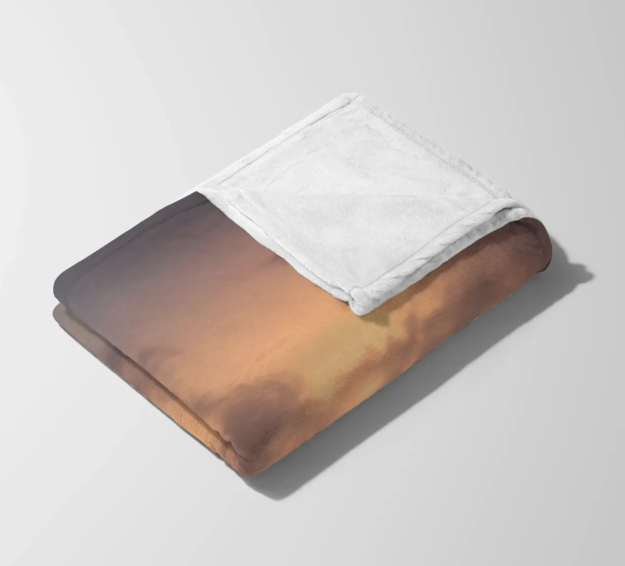 Soft hues of twilight emerge through clouds fleece blanket by DesignDoodle