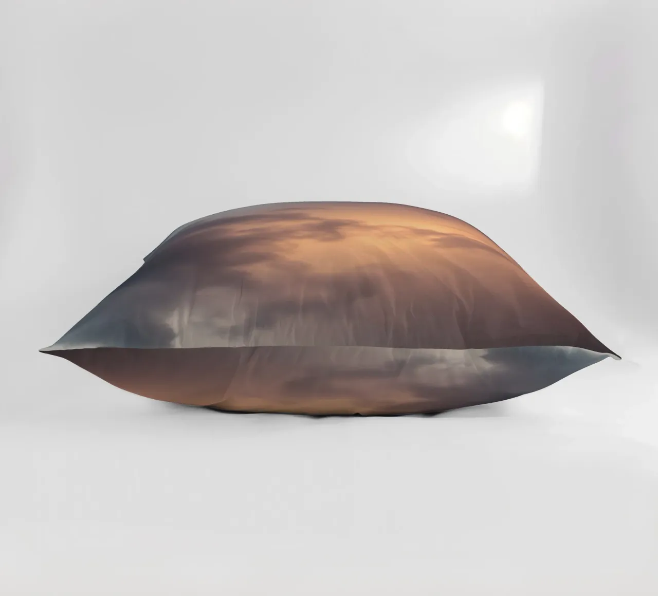 Soft hues of twilight emerge through clouds decorative cushion by DesignDoodle