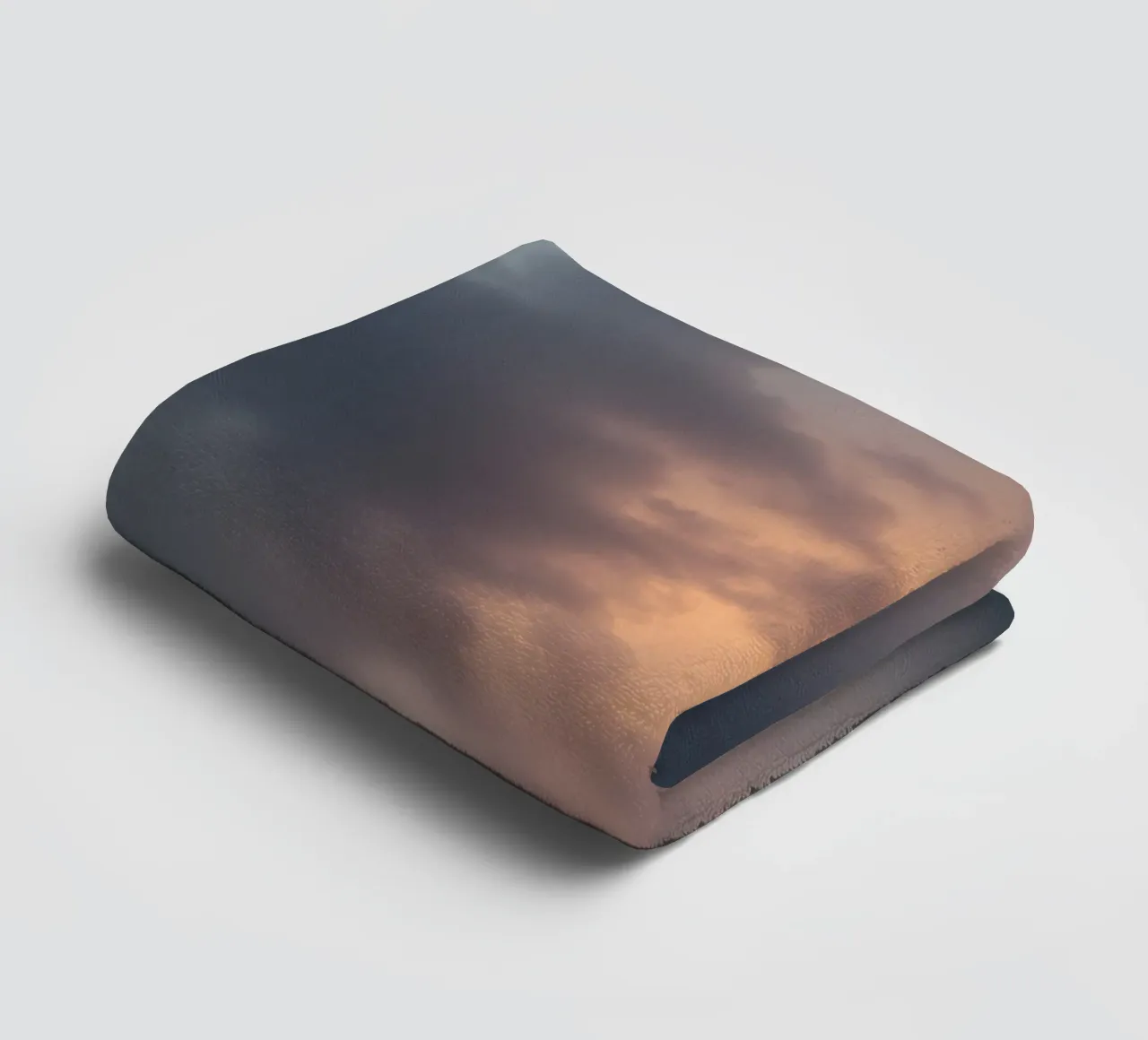 Soft hues of twilight emerge through clouds towel by DesignDoodle