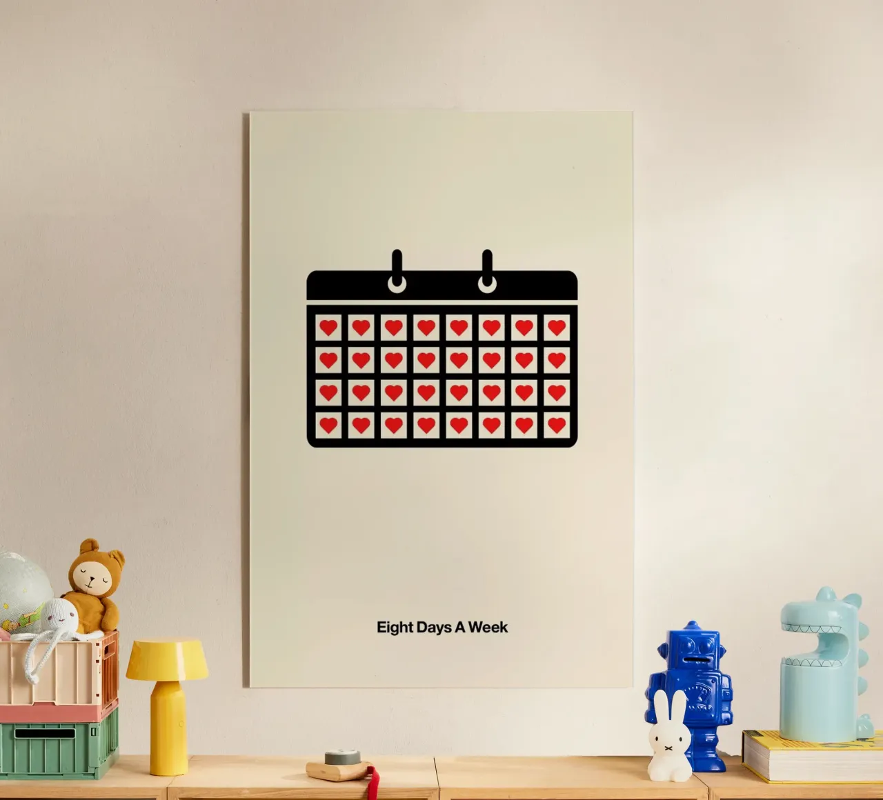 Eight Days a Week plexiglass da Viktor Hertz