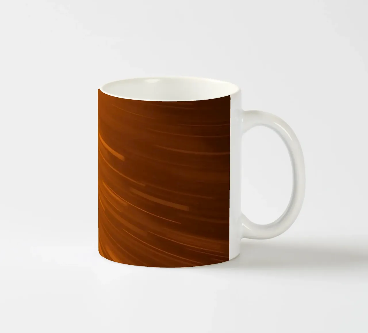 Luminoso sfondo astratto con luce arancione calda tazza in ceramica da DesignDoodle