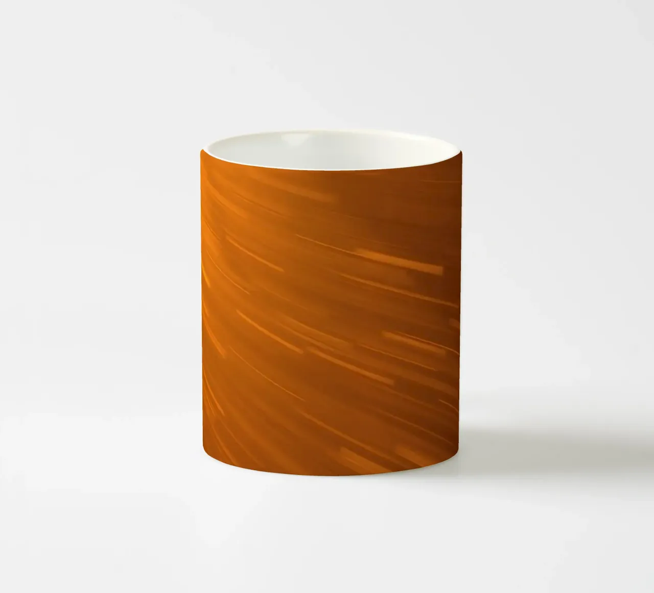 Luminoso sfondo astratto con luce arancione calda tazza in ceramica da DesignDoodle