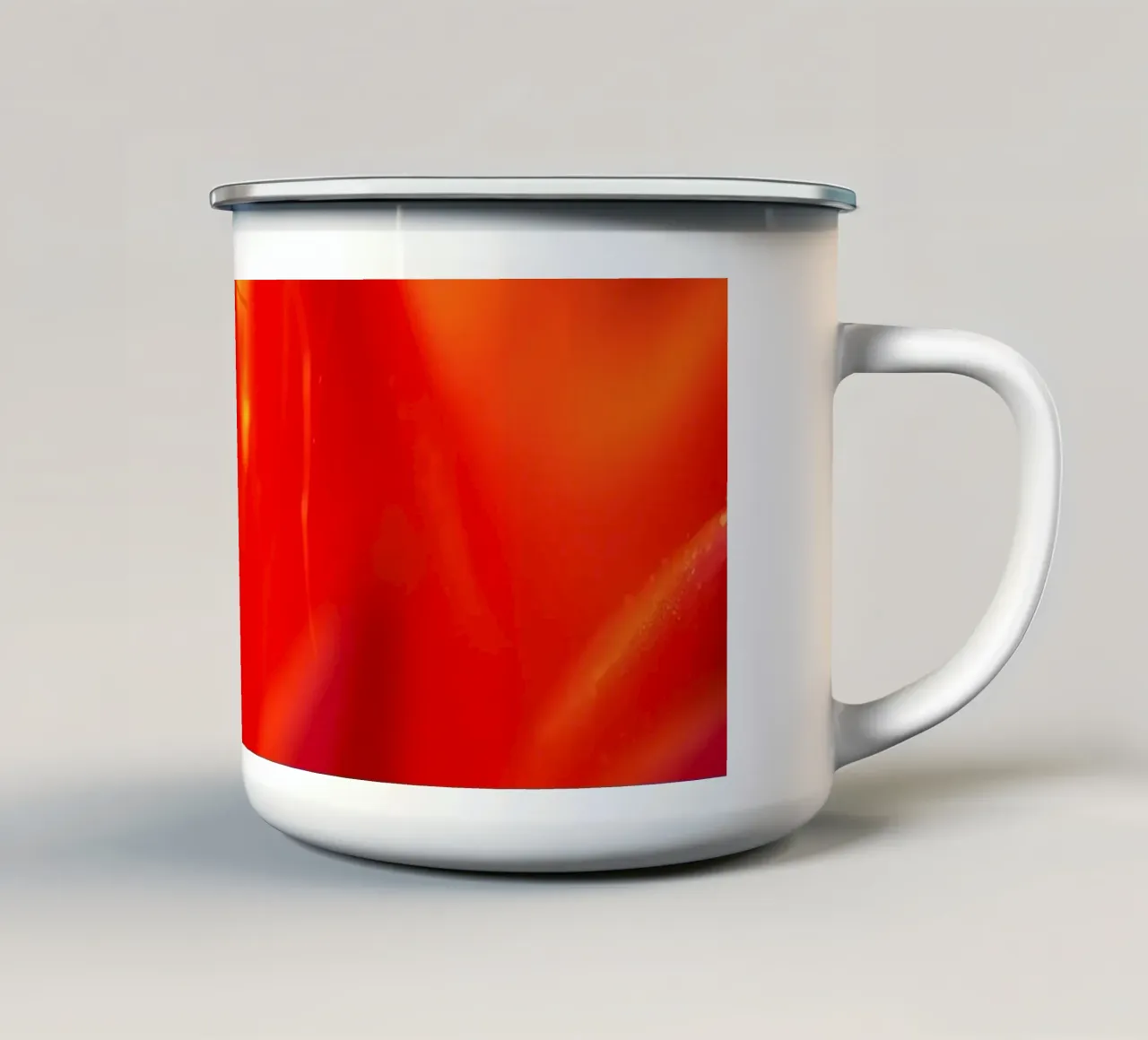 Carta da parati a fiori astratti, luminosa e vibrante, con colori intensi tazza in smalto da DesignDoodle