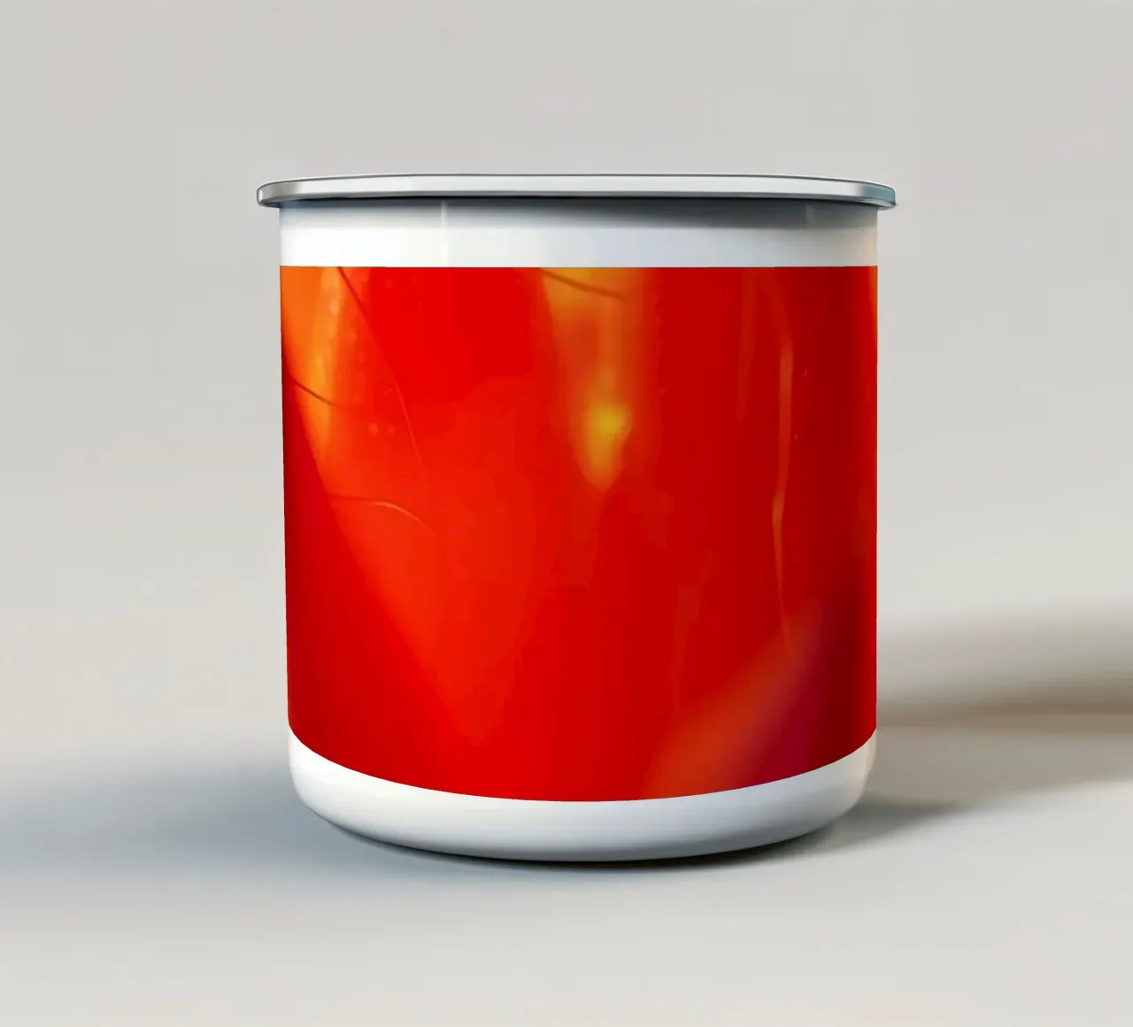 Carta da parati a fiori astratti, luminosa e vibrante, con colori intensi tazza in smalto da DesignDoodle