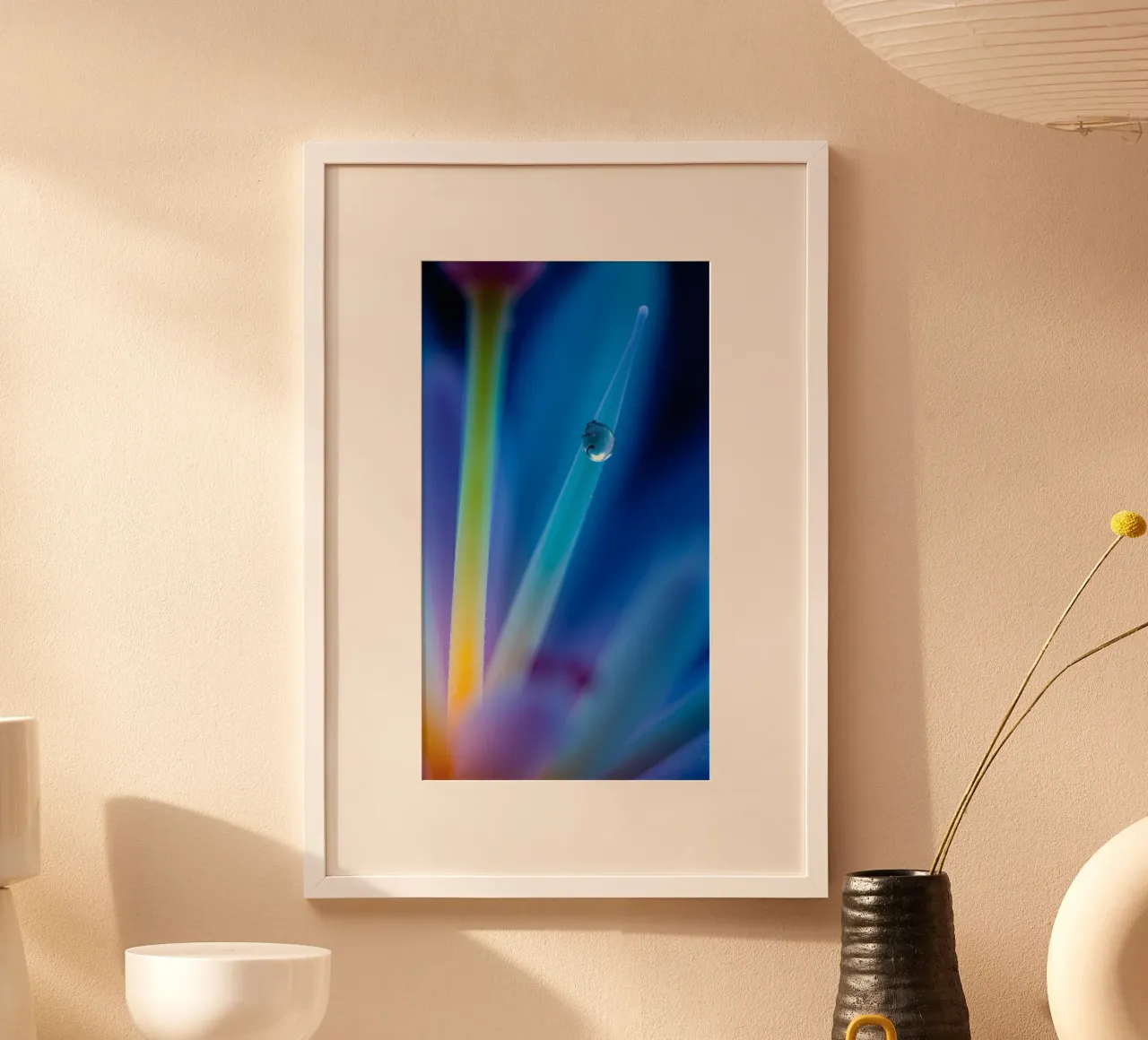 Accattivante primo piano di un fiore astratto con colori vivaci carta hahnemühle da DesignDoodle