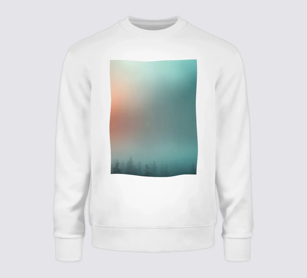 Abstract gradient background capturing tranquil mood sweatshirt by DesignDoodle