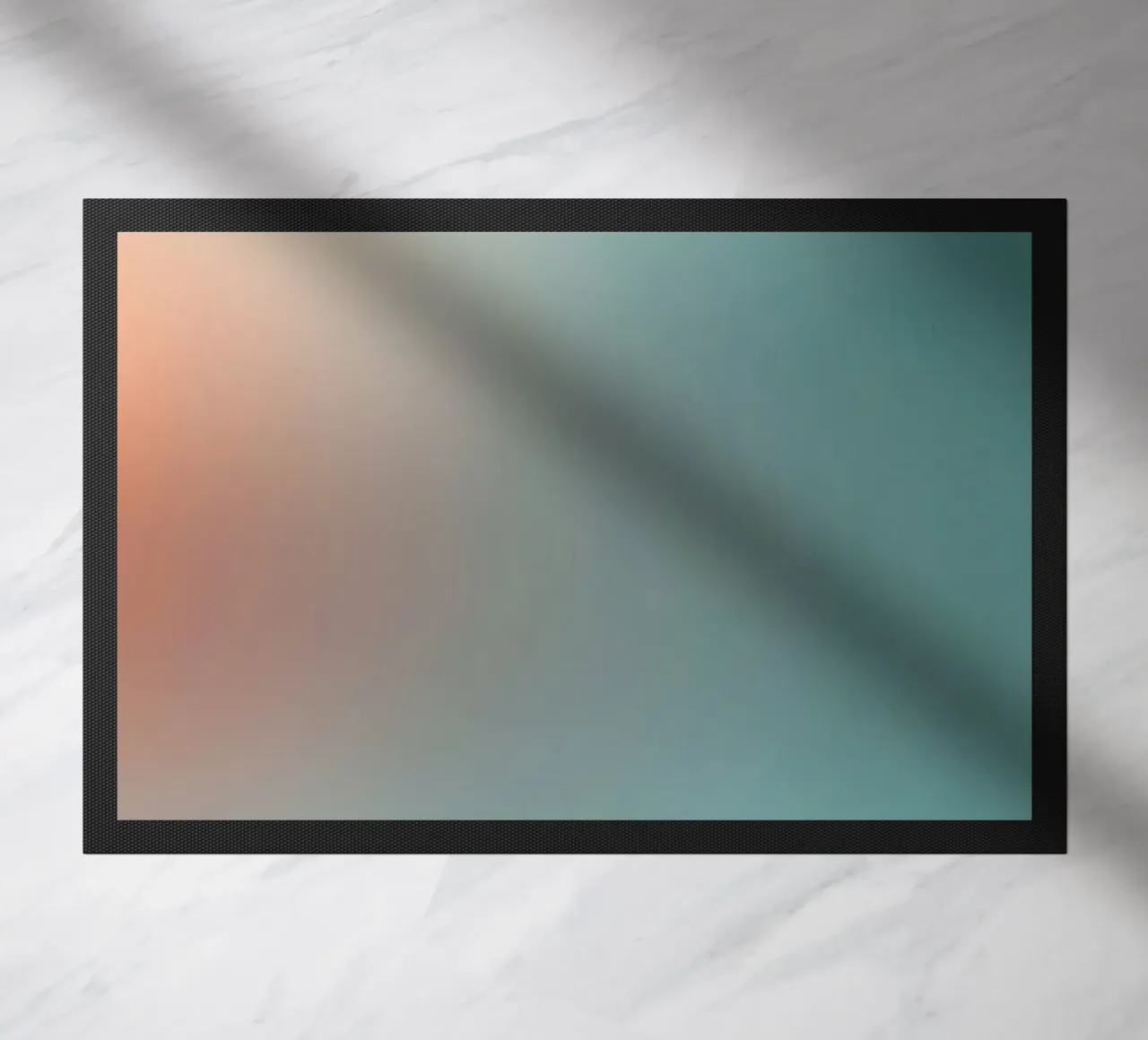 Abstract gradient background capturing tranquil mood doormat by DesignDoodle