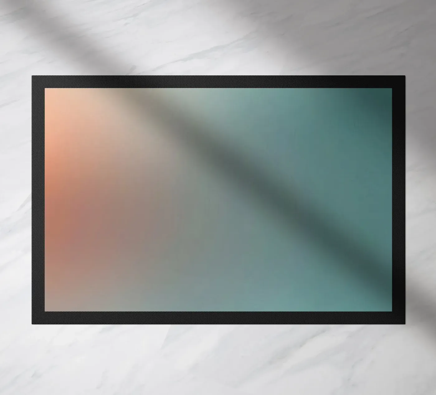 Abstract gradient background capturing tranquil mood doormat by DesignDoodle