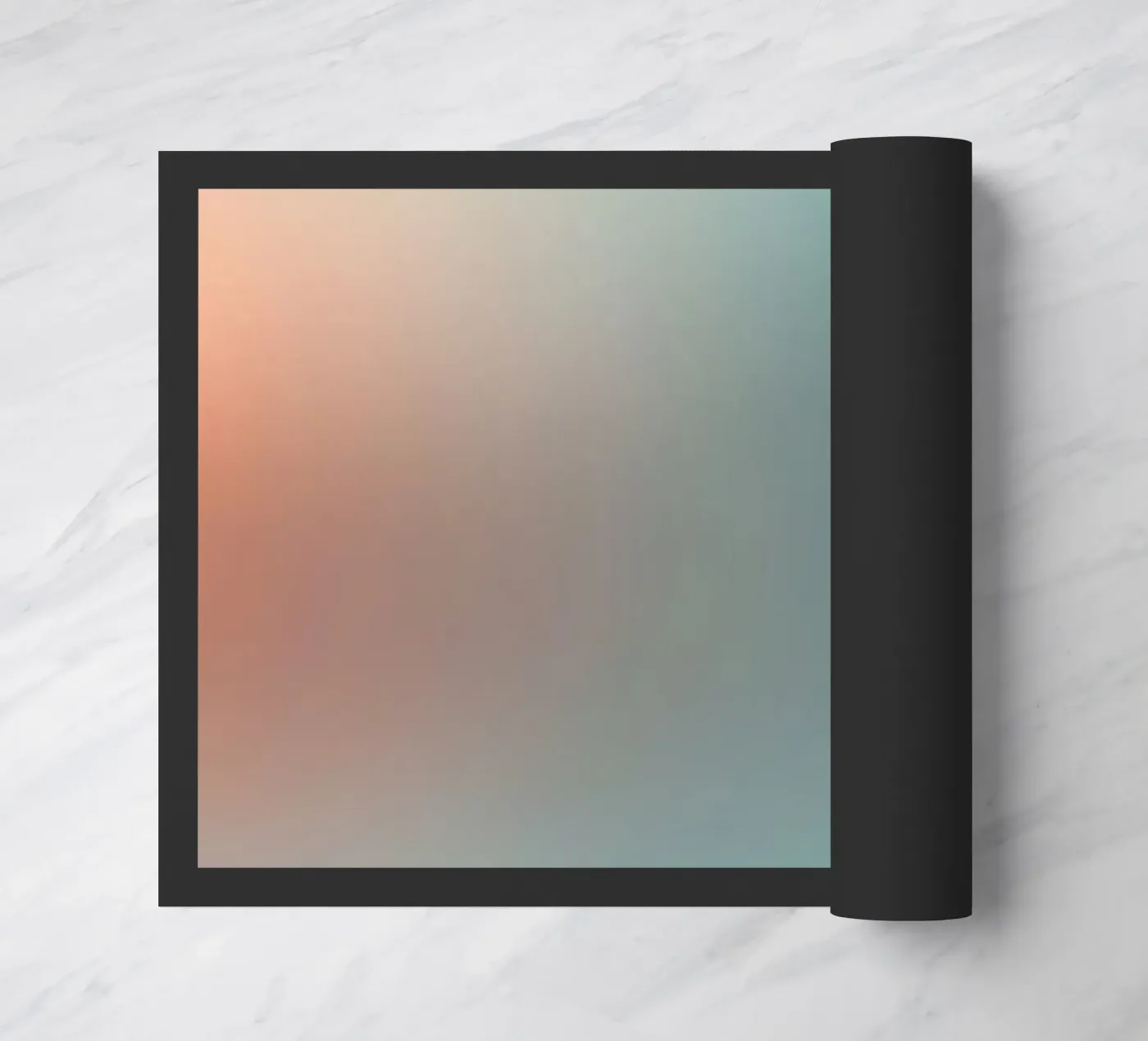 Abstract gradient background capturing tranquil mood doormat by DesignDoodle