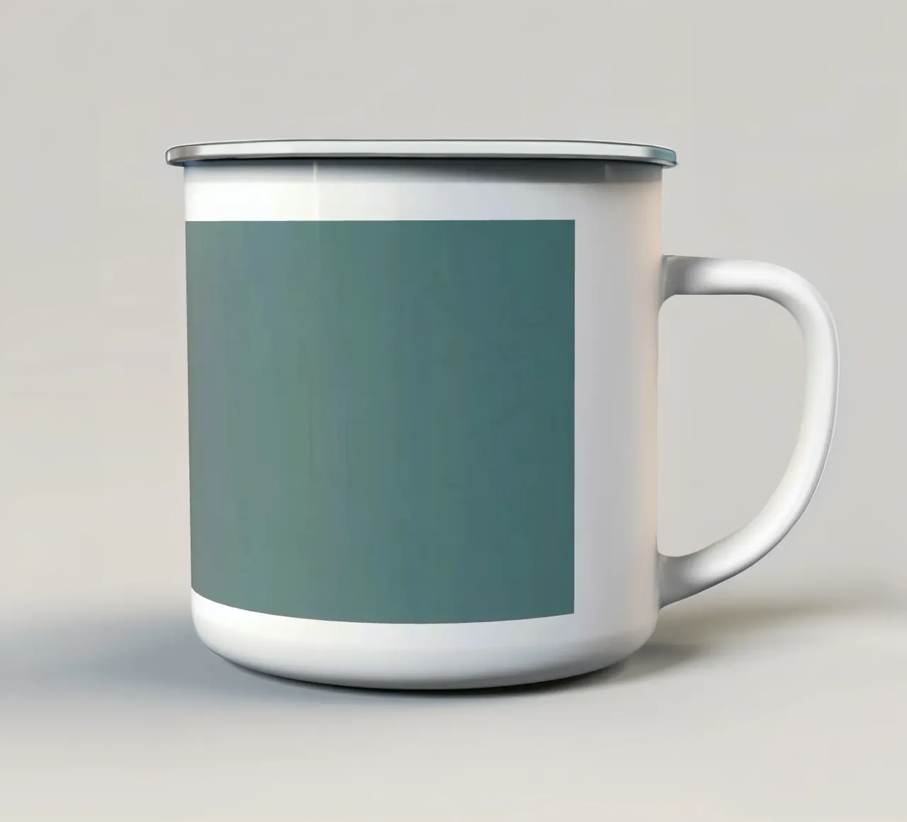Fond abstrait en dégradé capturant l'humeur tranquille mug en émail de DesignDoodle