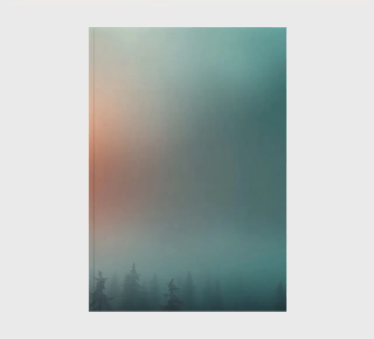 Abstract gradient background capturing tranquil mood notebook by DesignDoodle
