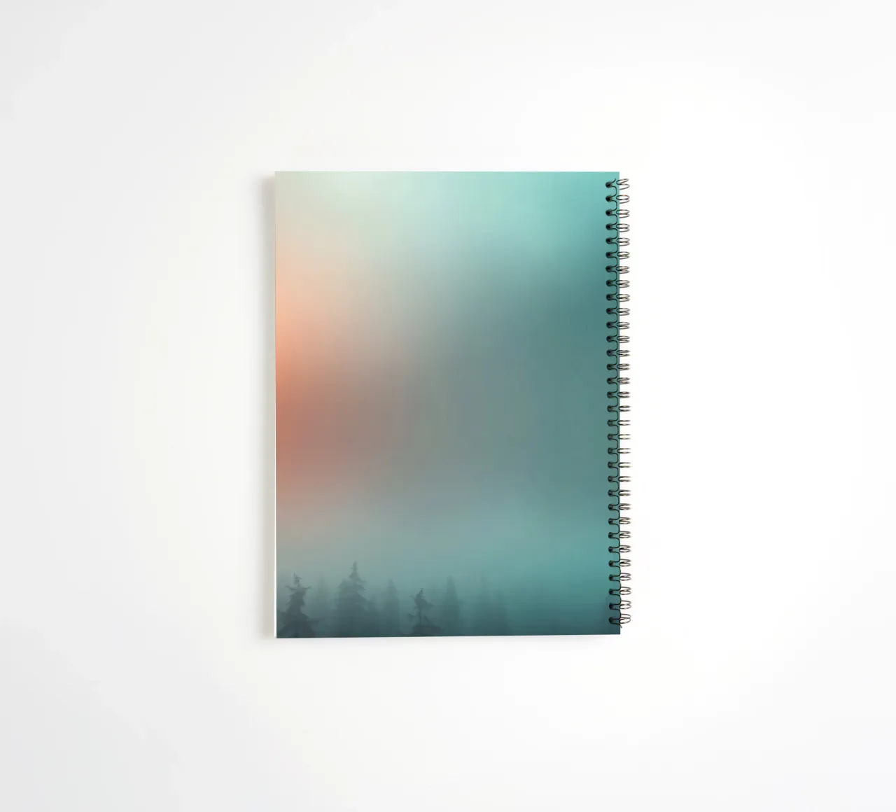 Abstract gradient background capturing tranquil mood spiral notebook by DesignDoodle