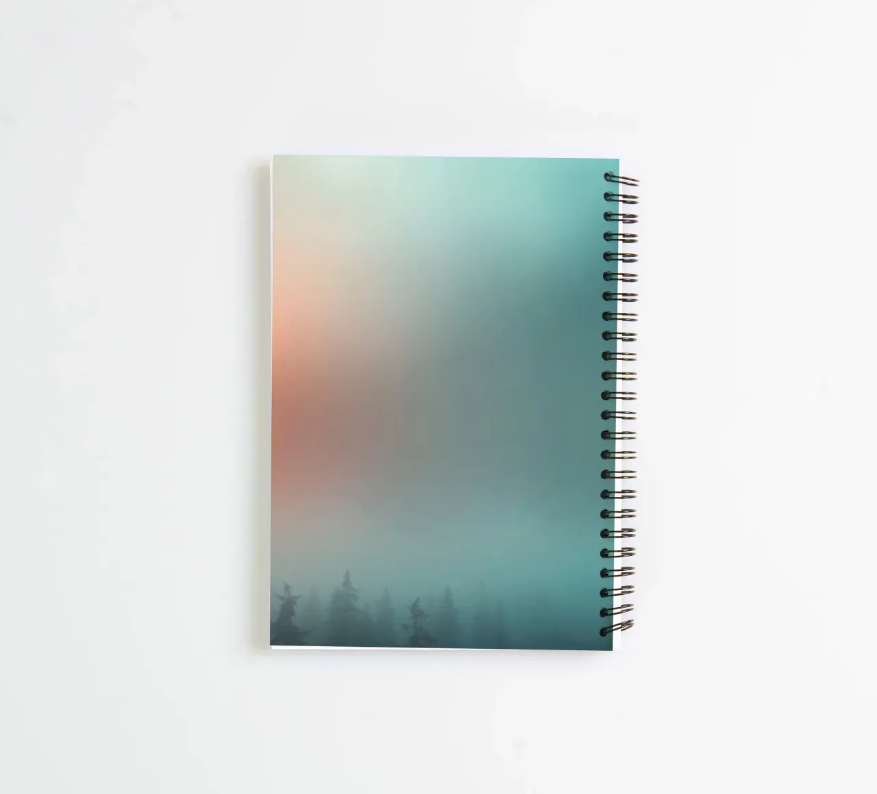 Abstract gradient background capturing tranquil mood spiral notebook by DesignDoodle