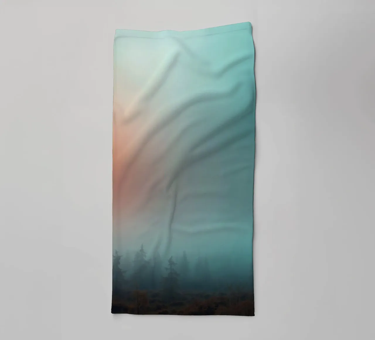 Abstracte verloopachtergrond die een rustige stemming vastlegt badhanddoek van DesignDoodle