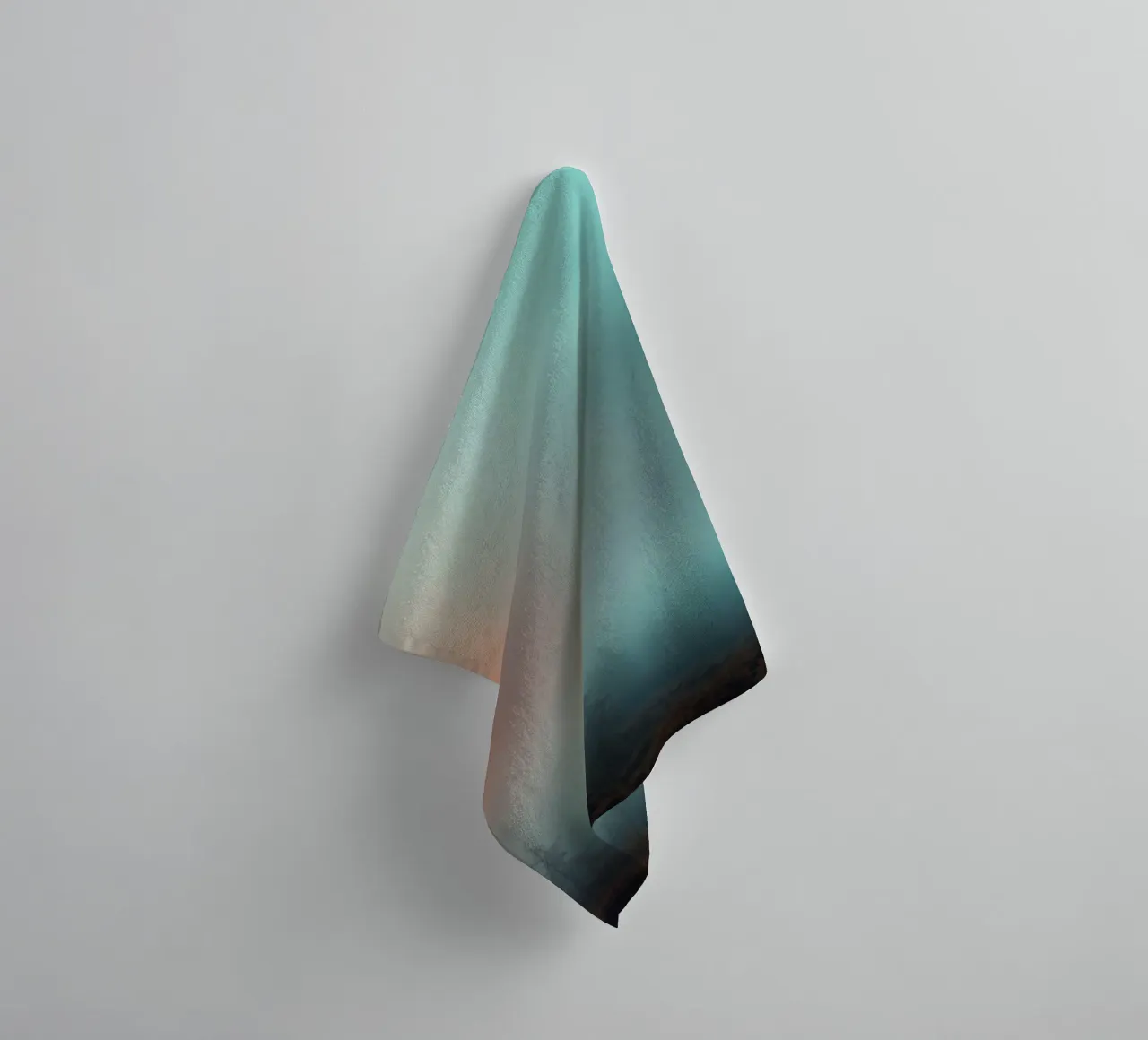 Abstracte verloopachtergrond die een rustige stemming vastlegt badhanddoek van DesignDoodle