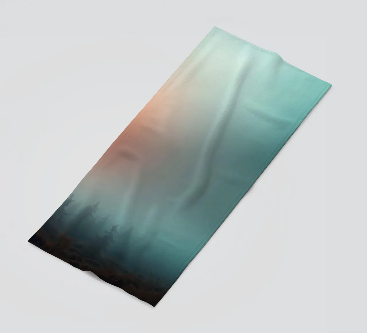 Abstract gradient background capturing tranquil mood beach towel by DesignDoodle