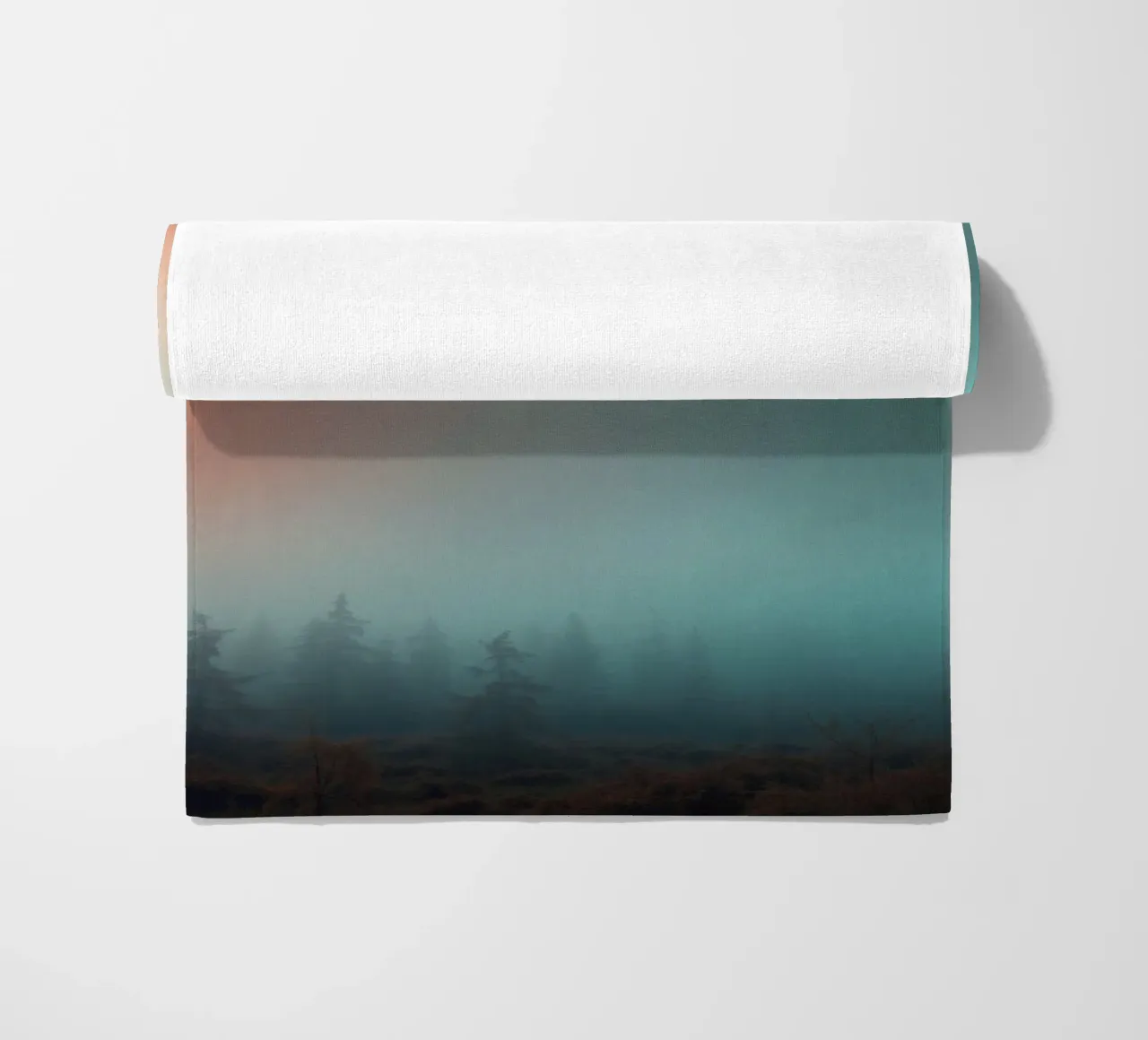 Abstract gradient background capturing tranquil mood beach towel by DesignDoodle