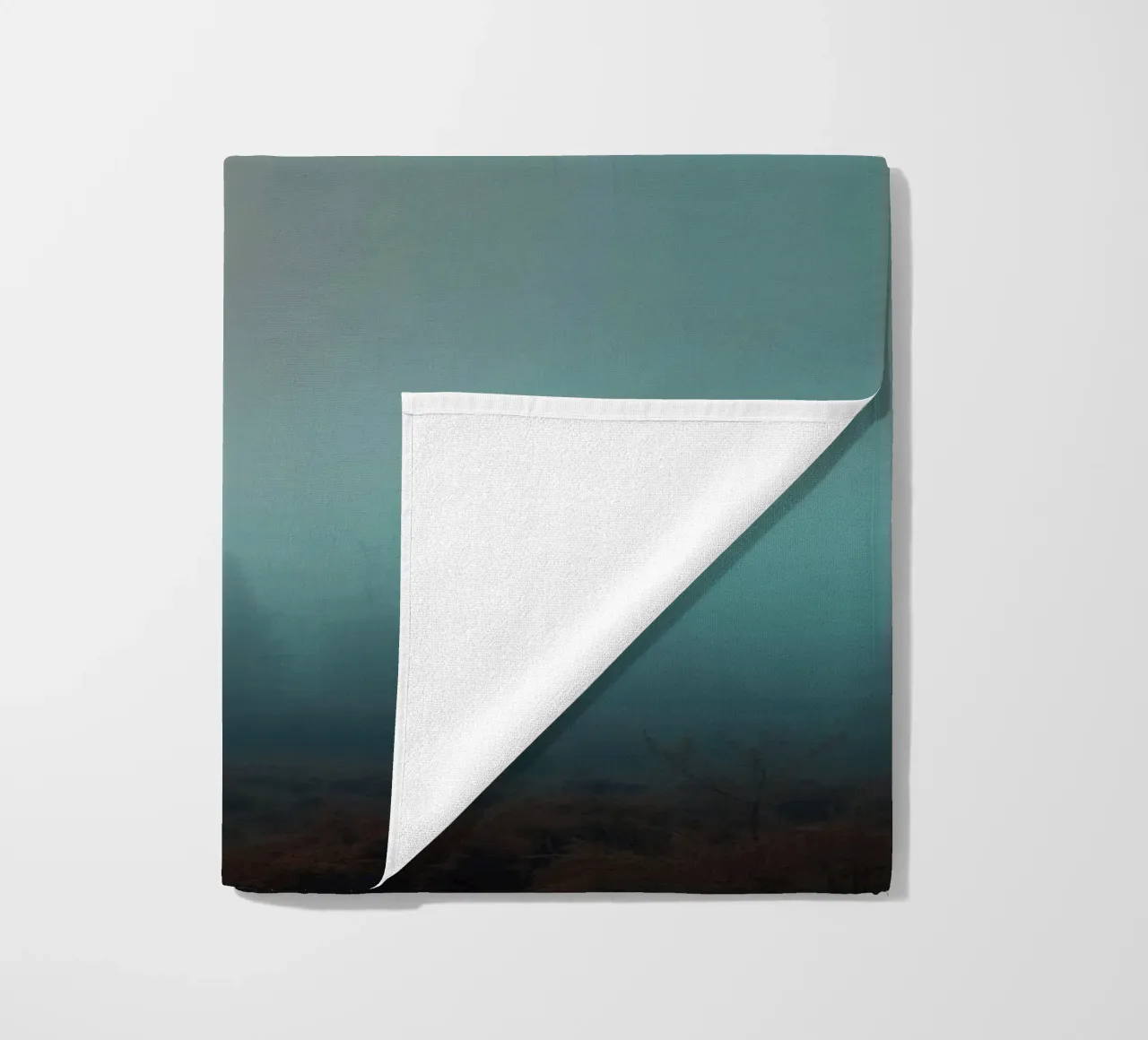 Abstract gradient background capturing tranquil mood beach towel by DesignDoodle