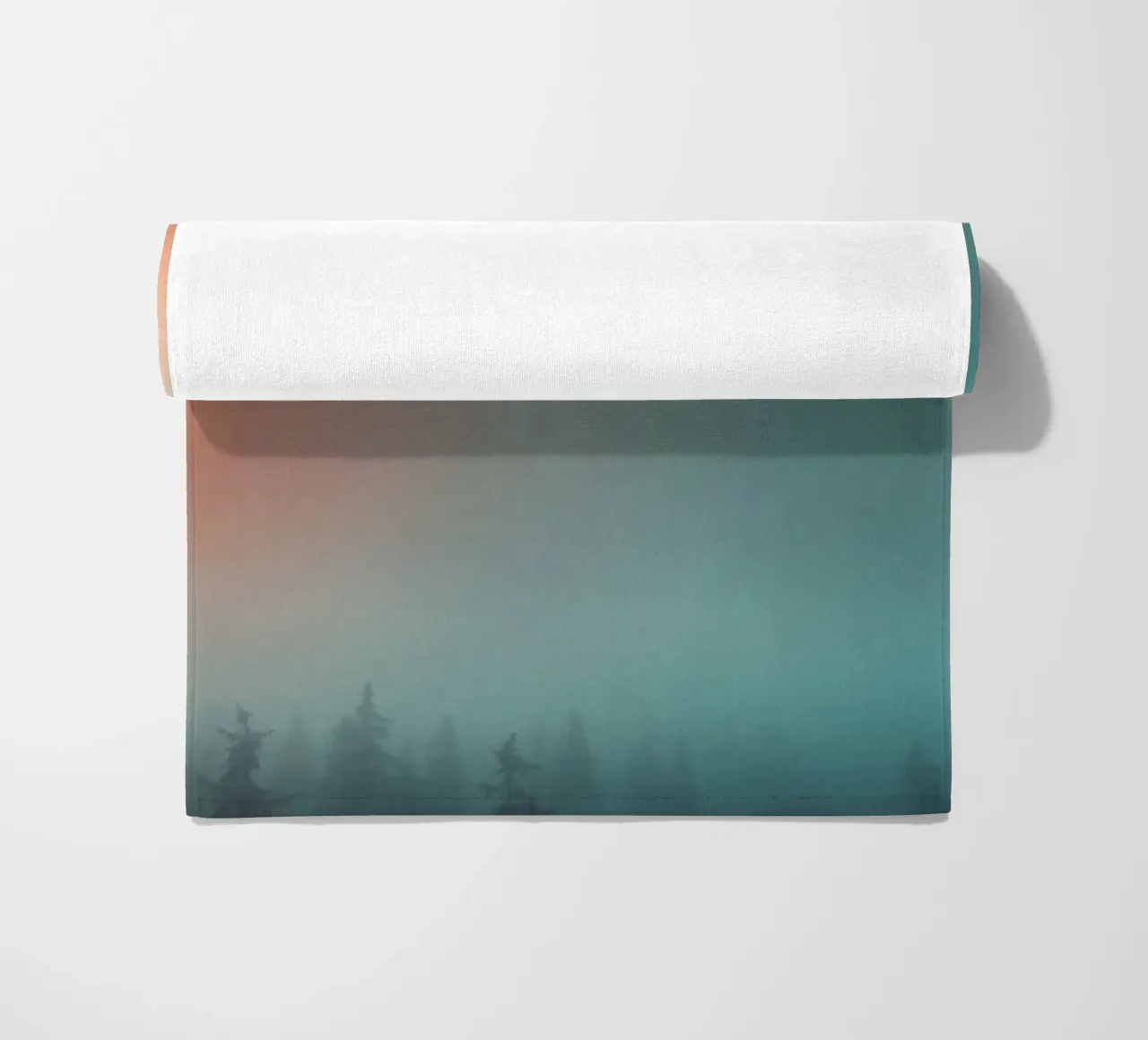 Abstract gradient background capturing tranquil mood beach towel by DesignDoodle