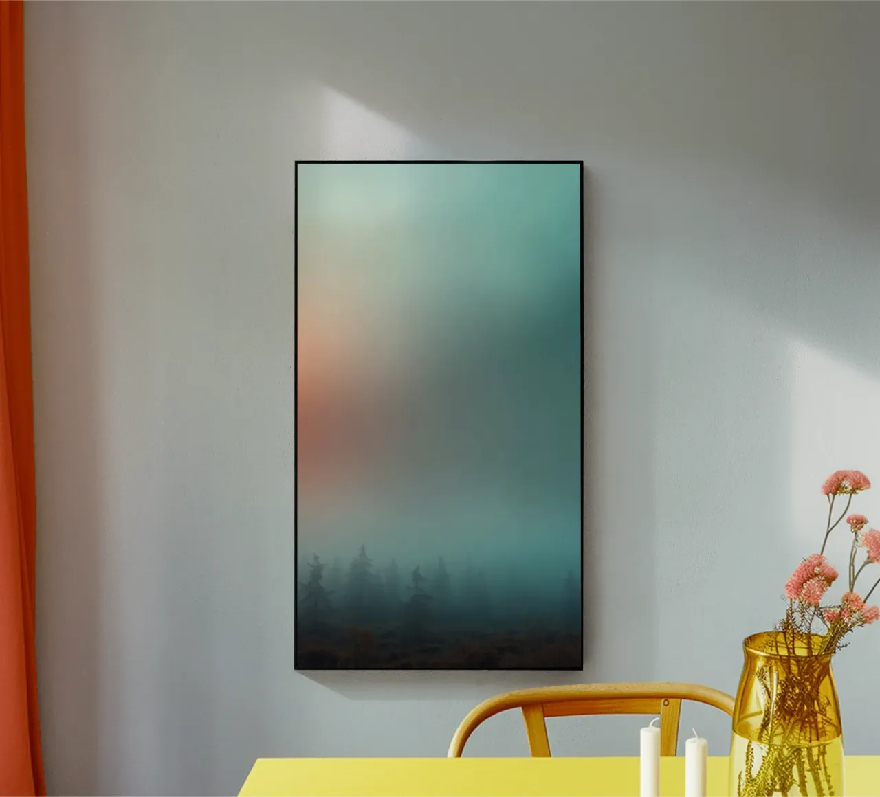 Abstract gradient background capturing tranquil mood acrylic glass by DesignDoodle