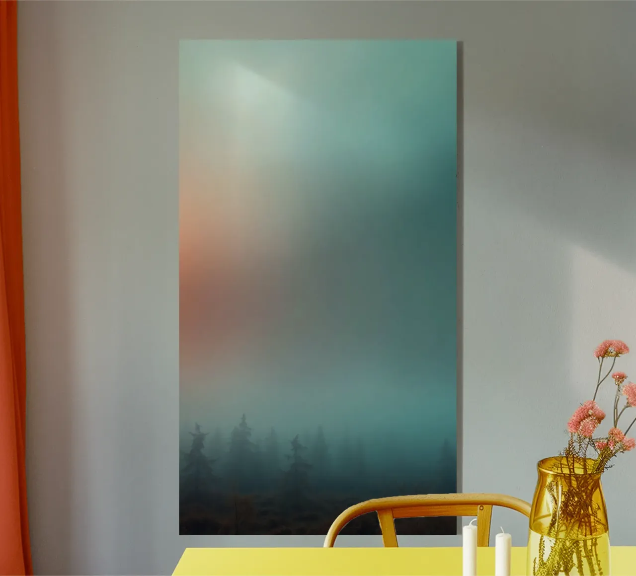 Abstract gradient background capturing tranquil mood acrylic glass by DesignDoodle
