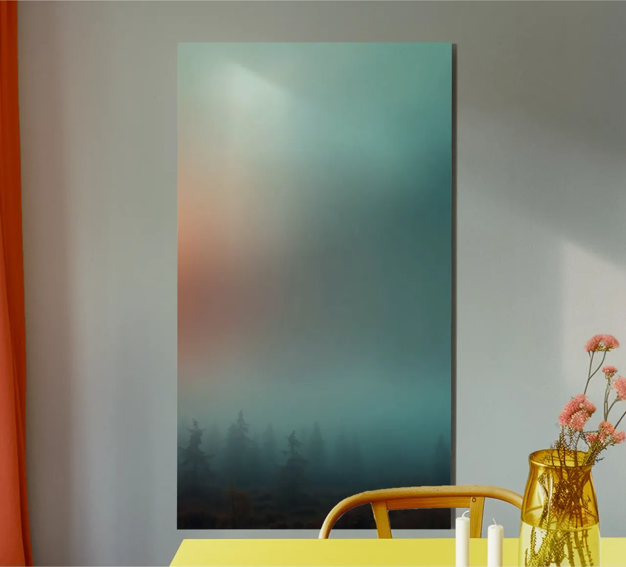 Abstract gradient background capturing tranquil mood alu-dibond by DesignDoodle