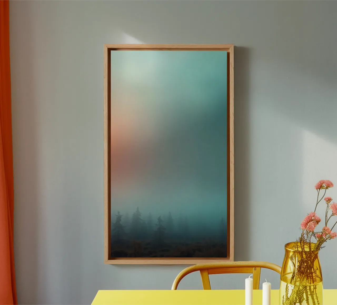 Abstract gradient background capturing tranquil mood canvas by DesignDoodle