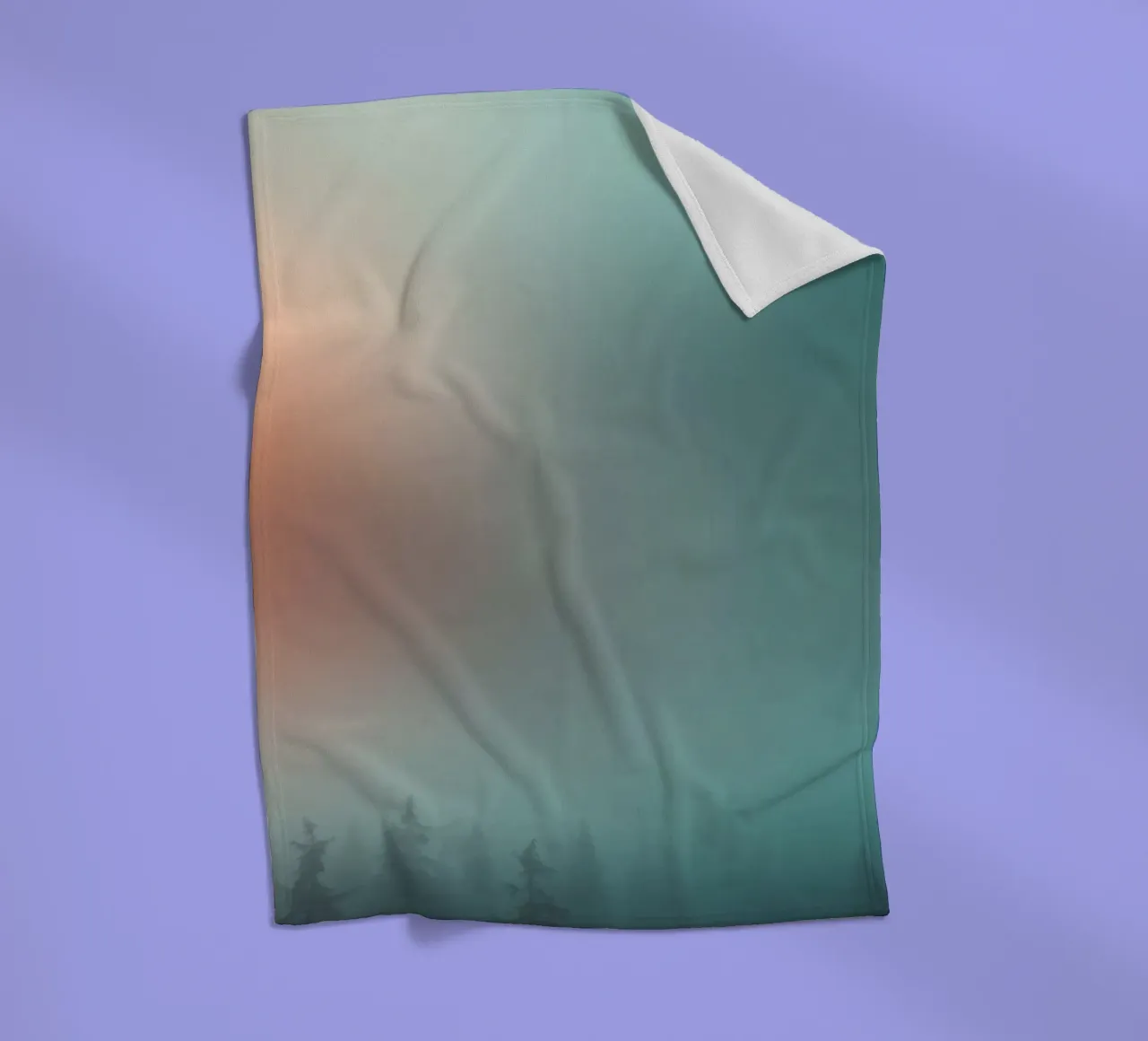 Abstract gradient background capturing tranquil mood fleece blanket by DesignDoodle